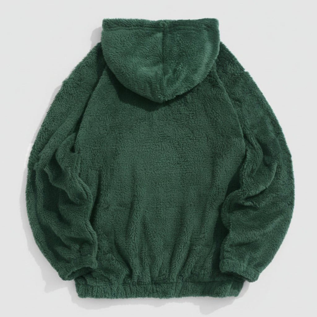 Sweat à Capuche En Flanelle Peluche