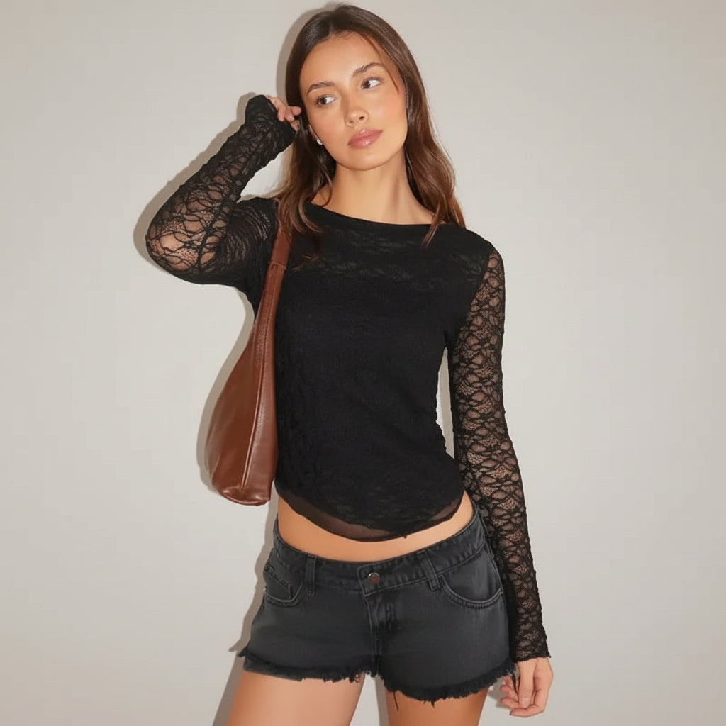 Top Dentelle raffinée