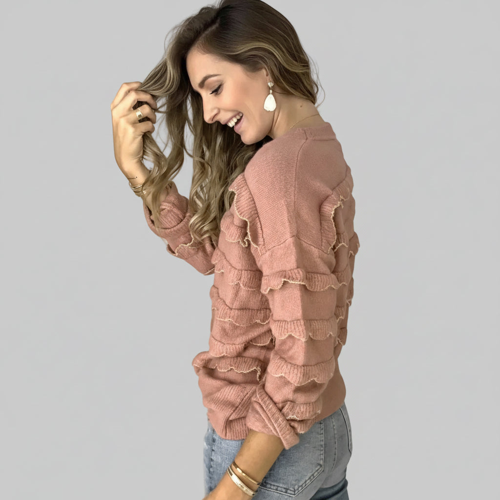 Pull – look moderne et contrasté