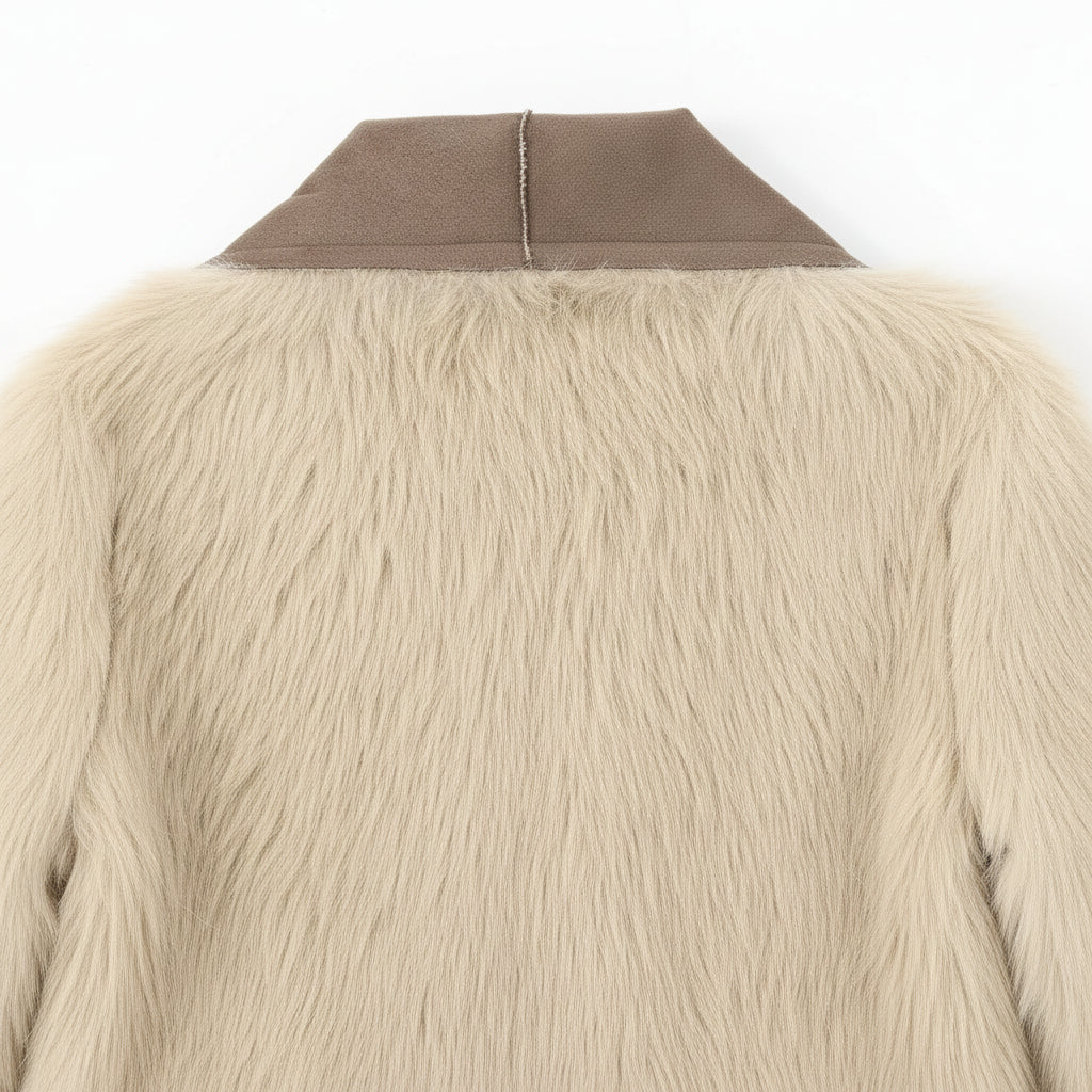 Coat – Fashion style with a fold-down collar