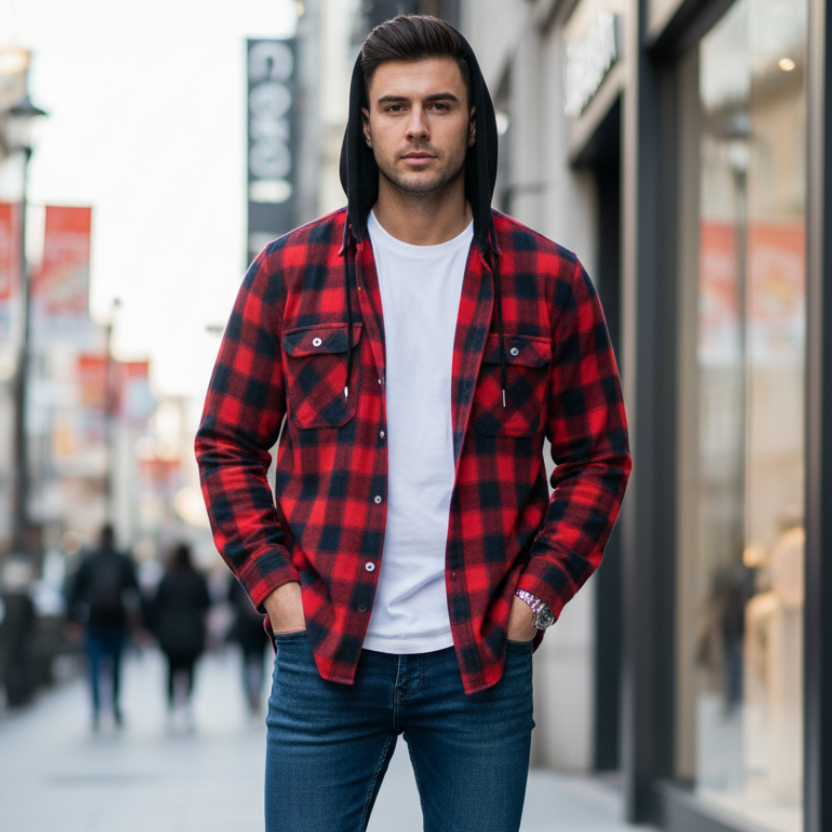 Chemise à Carreaux En Flanelle