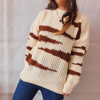 Pull-over – Tendance, rayures asymétriques