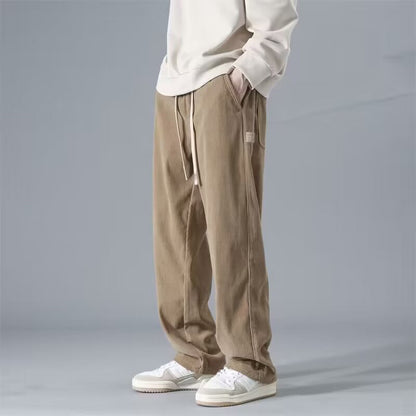 Pantalon Décontracté En Velours Côtelé