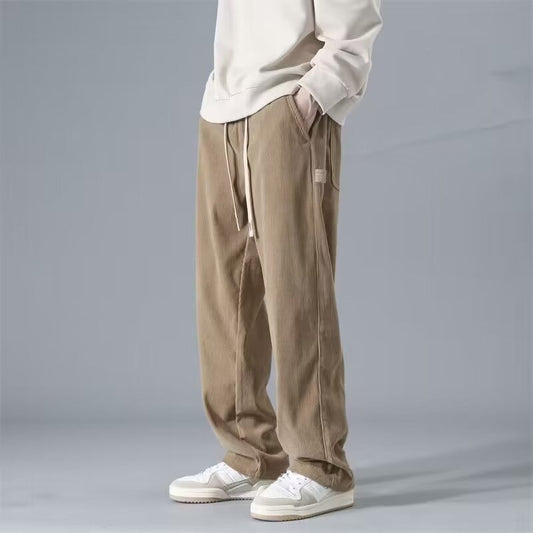 Pantalon Décontracté En Velours Côtelé