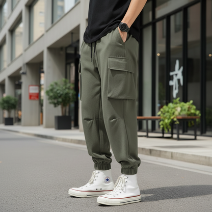 Pantalon Cargo Ample et Effet Fuselé