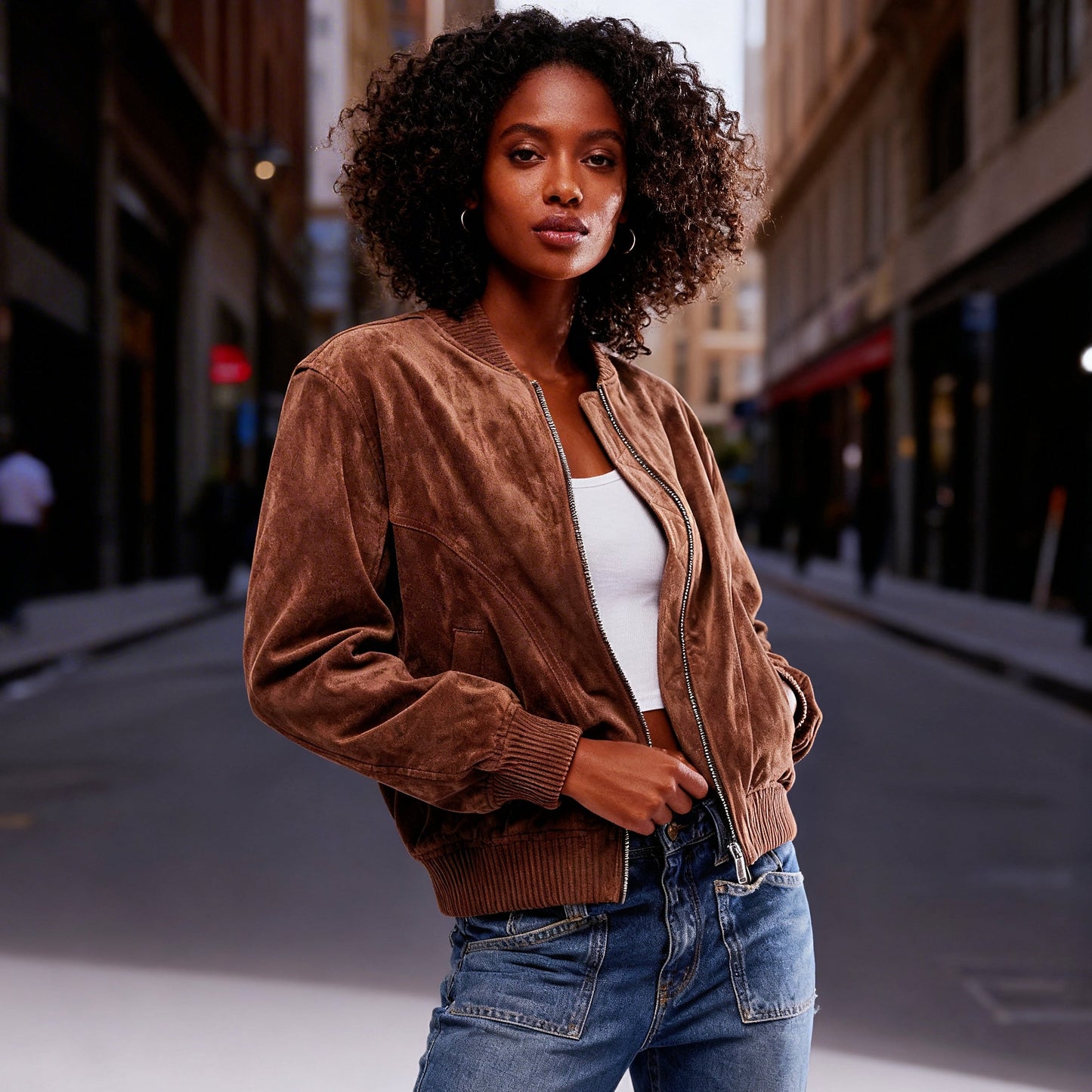 Veste Effet Daim Intemporelle