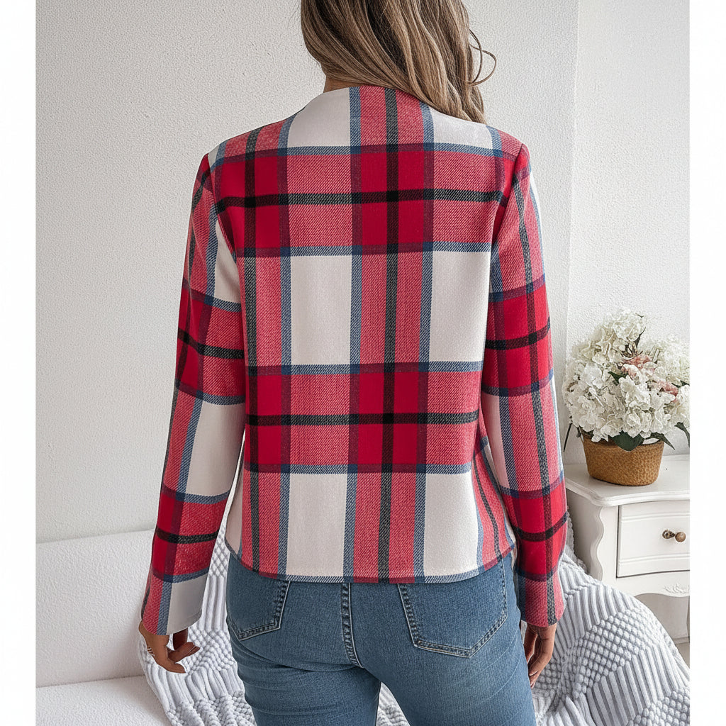 Ensemble tweed – Look casual à carreaux