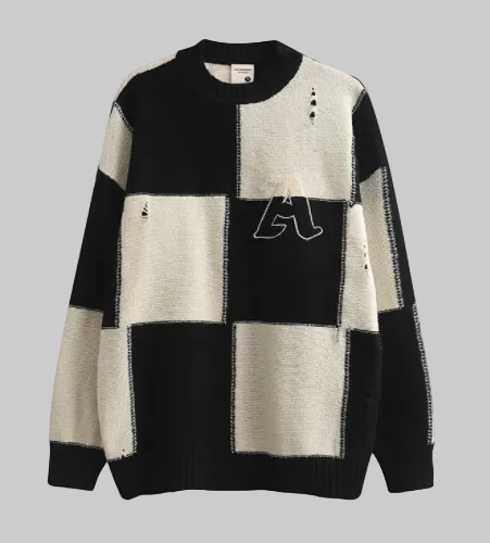 Pull ample style rétro