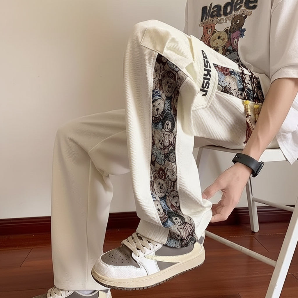 Pantalon Droit de Jogging Ample