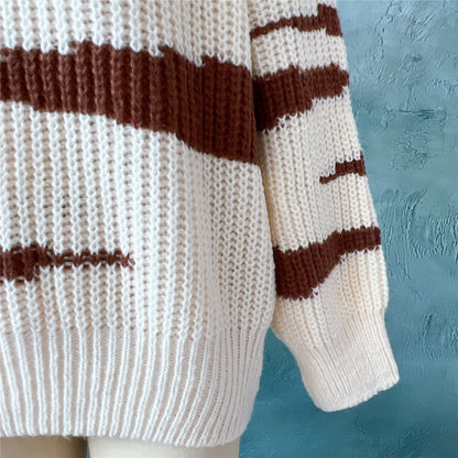 Pull-over – Tendance, rayures asymétriques