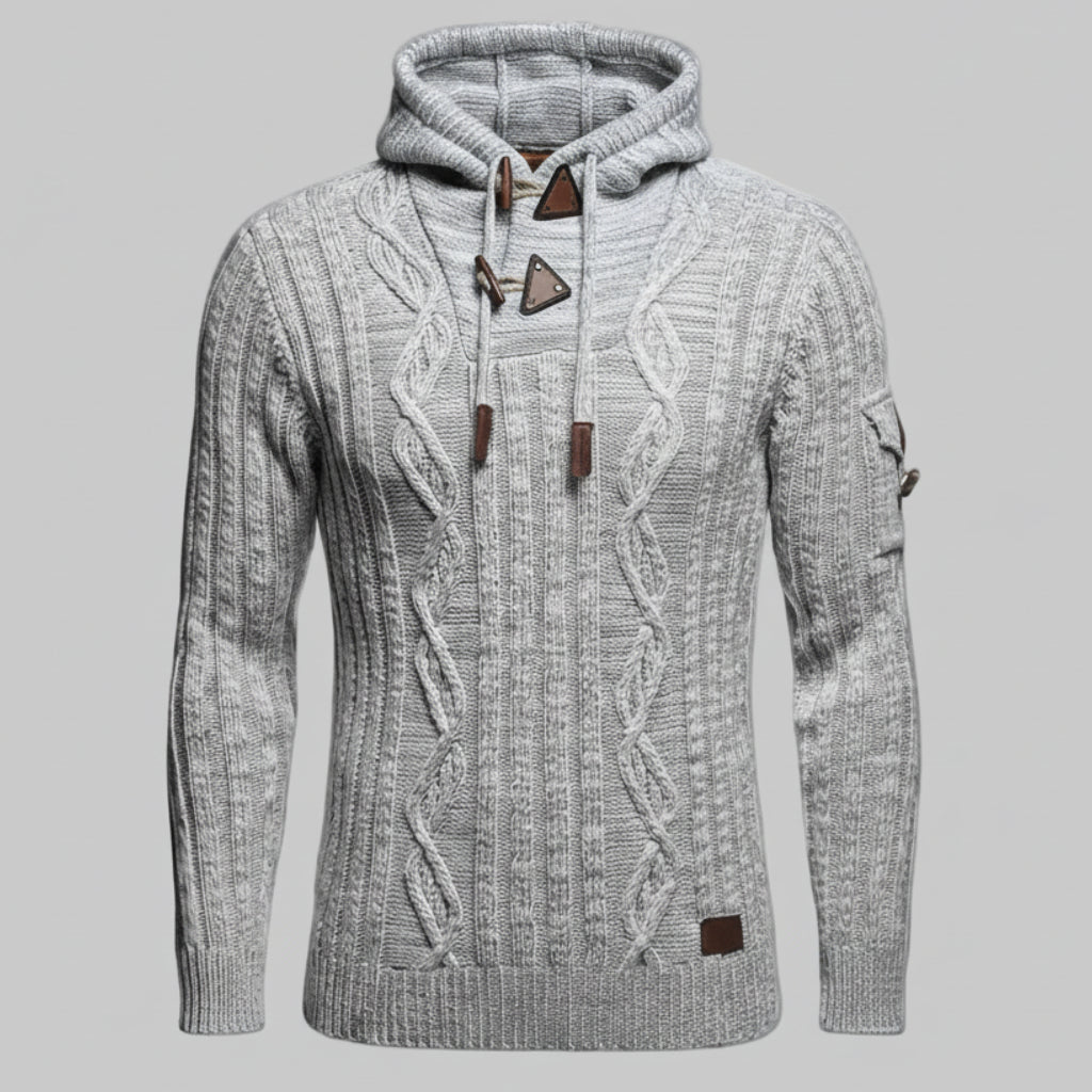 Pull à Capuche avec Boucle à Corne