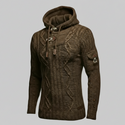 Pull à Capuche avec Boucle à Corne