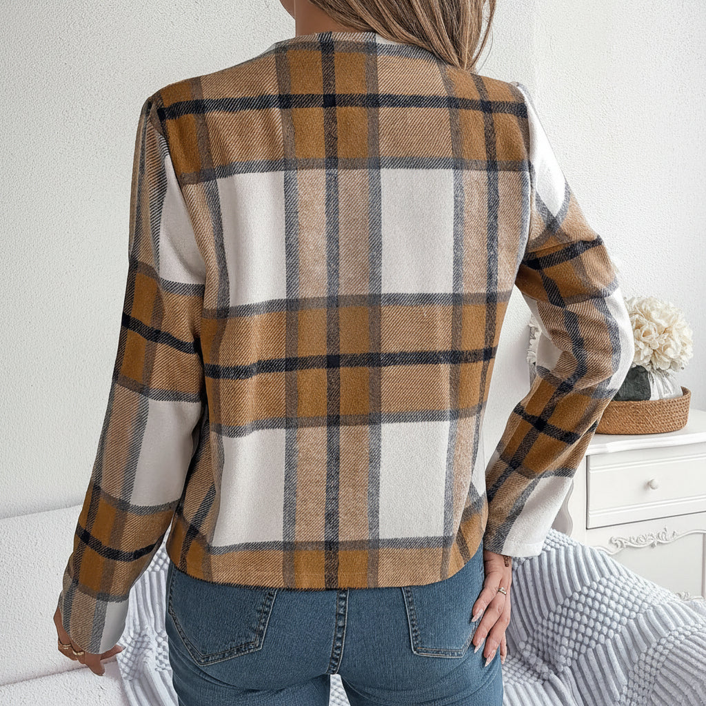 Ensemble tweed – Look casual à carreaux