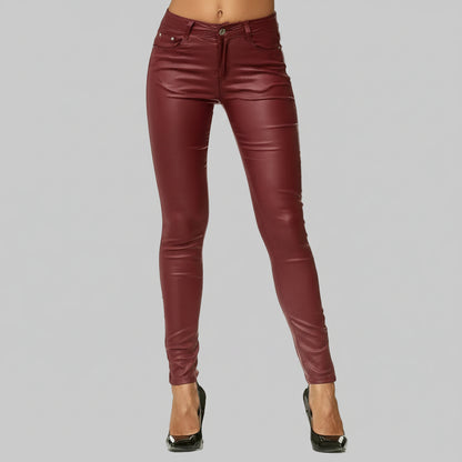 Pantalon – Look tendance en simili cuir