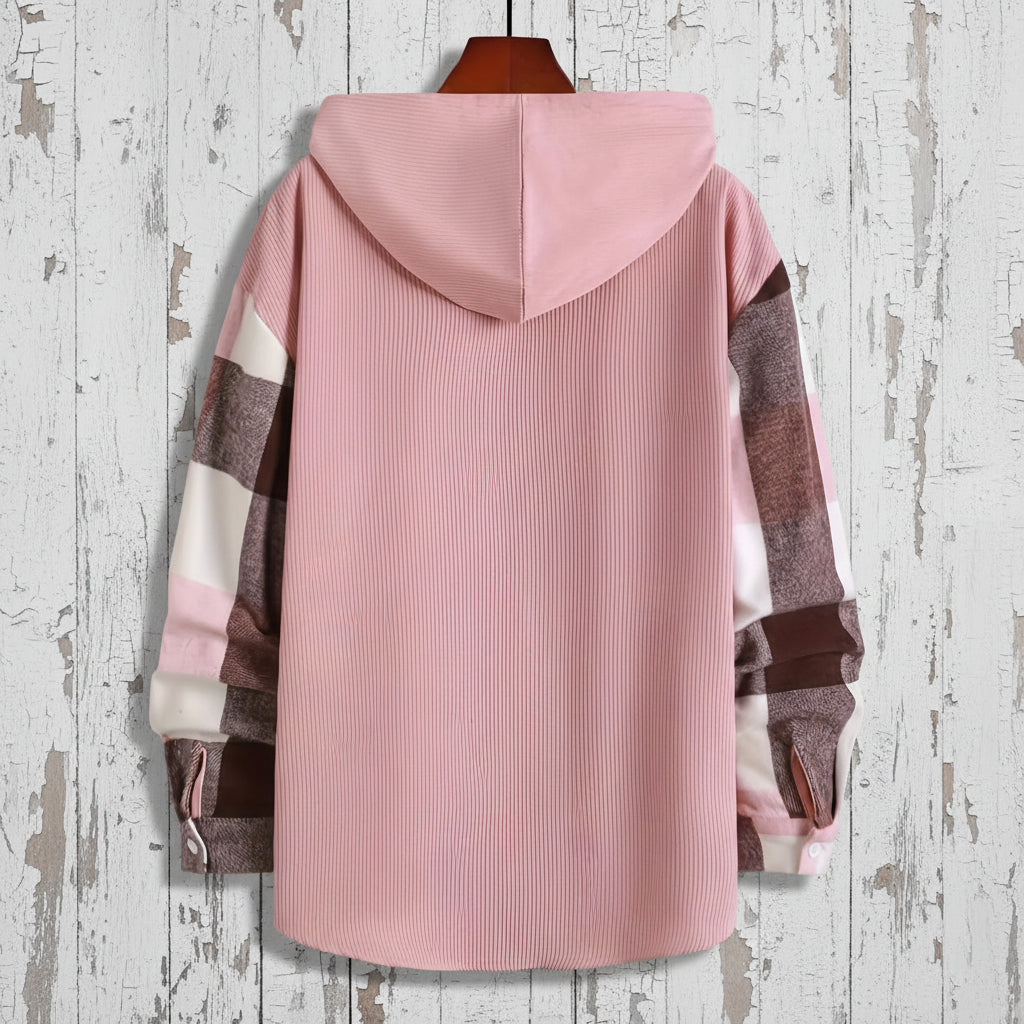 Chemise à Capuche Epaisse à Carreaux