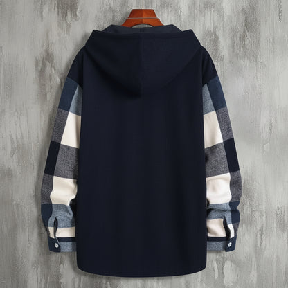 Chemise à Capuche Epaisse à Carreaux