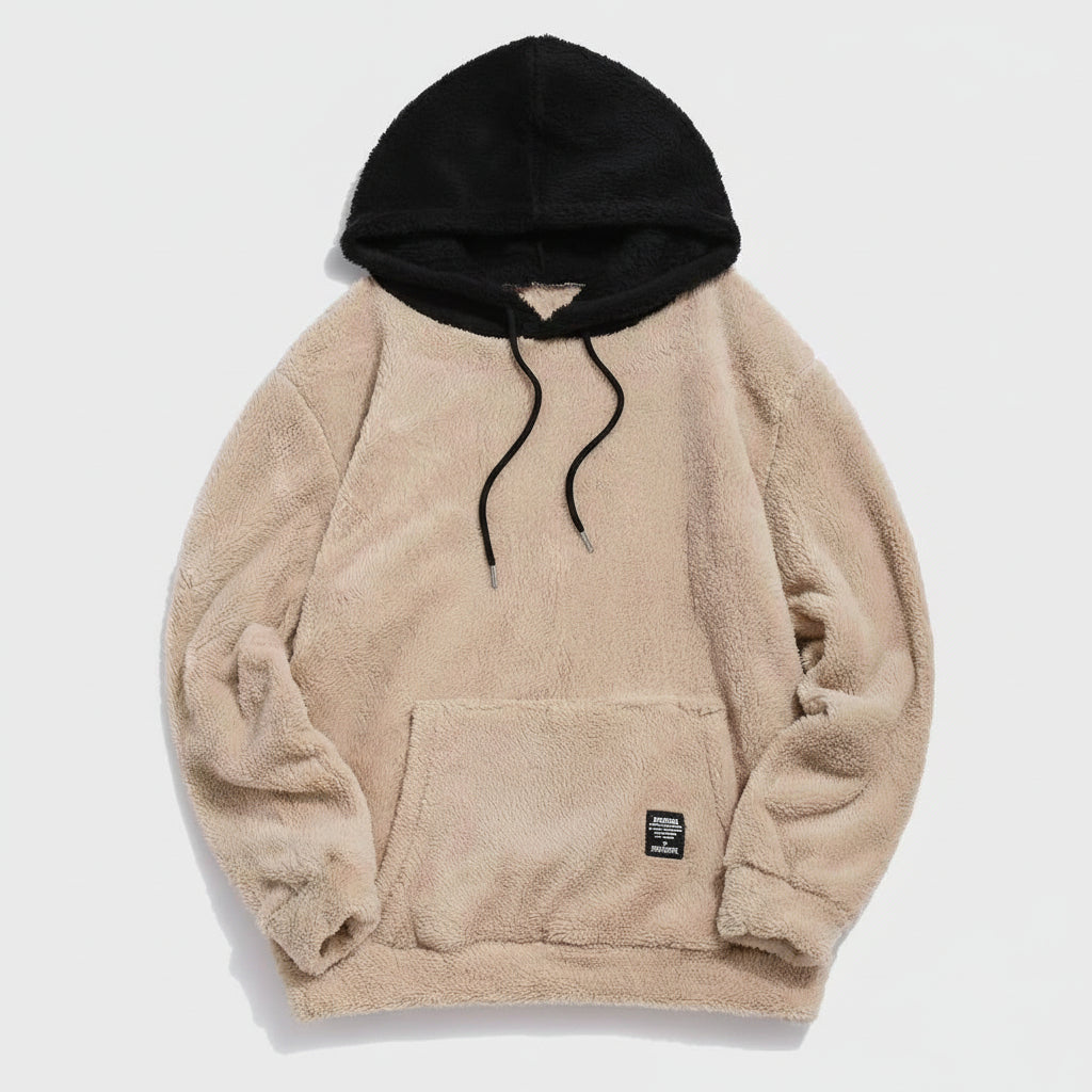 Pull à Capuche en Laine d’Agneau