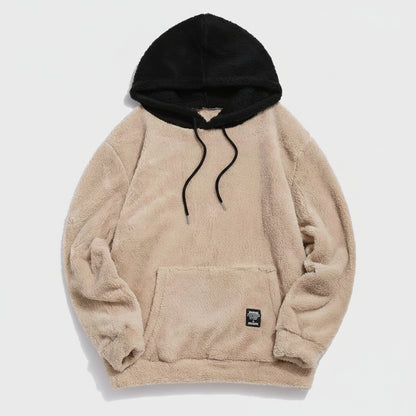 Pull à Capuche en Laine d’Agneau