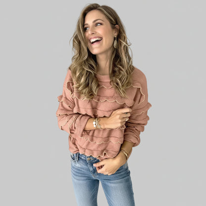 Pull – look moderne et contrasté
