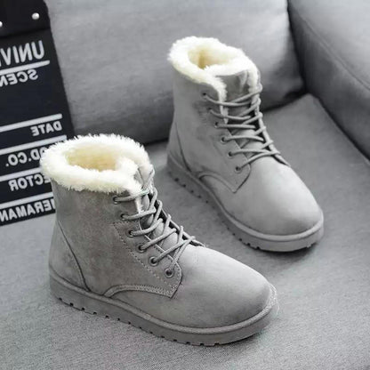Bottines Chaudes à Doublure Fourrure