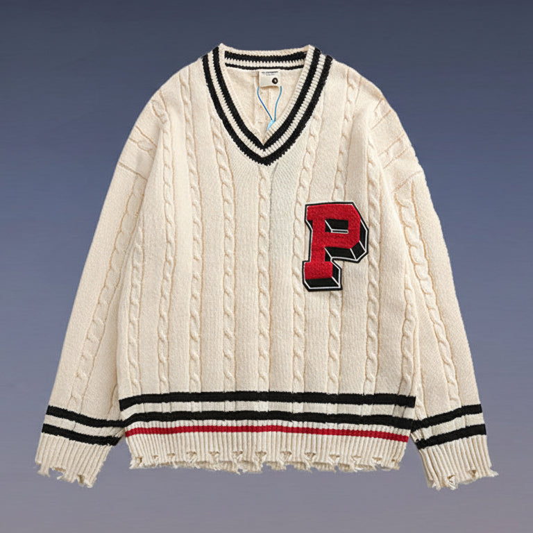 Pull ample style rétro