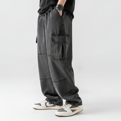 Jeans de poche double en trois dimensions