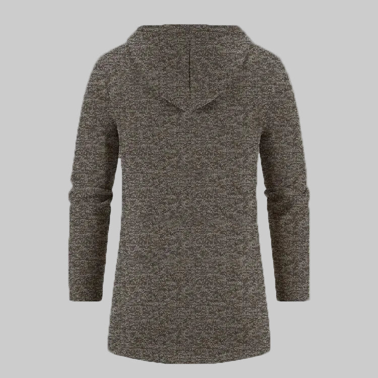 Cardigan à Capuche En Velours Fin