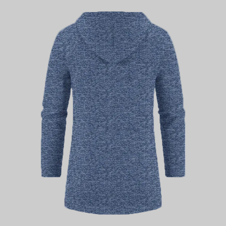 Cardigan à Capuche En Velours Fin