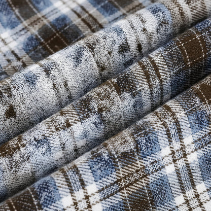 Veste à Carreaux Effet Vieilli