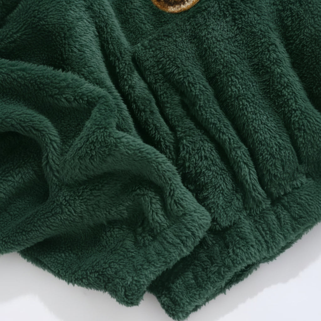 Sweat à Capuche En Flanelle Peluche