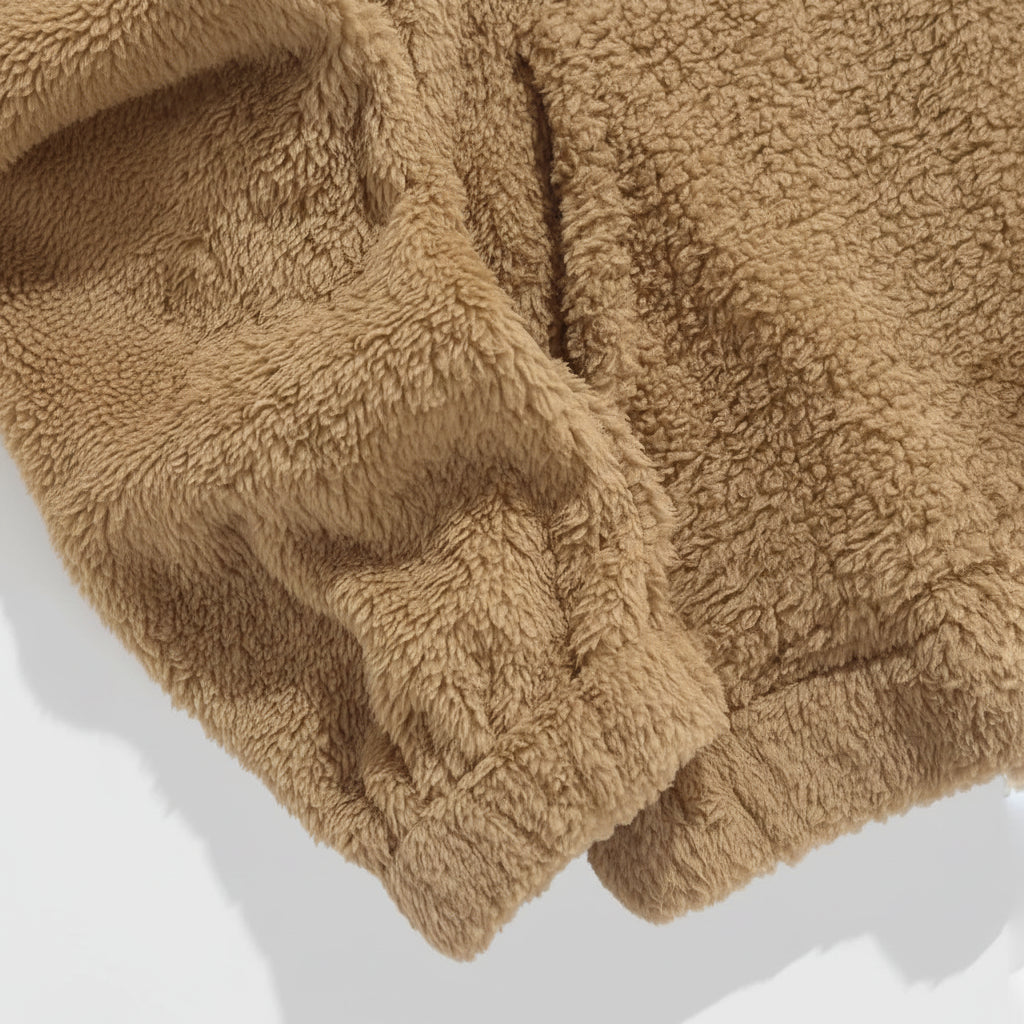 Sweat à Capuche En Flanelle Peluche
