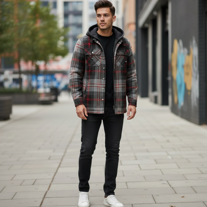 Veste En Coton Imprimé à Carreaux