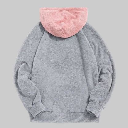 Pull à Capuche en Laine d’Agneau