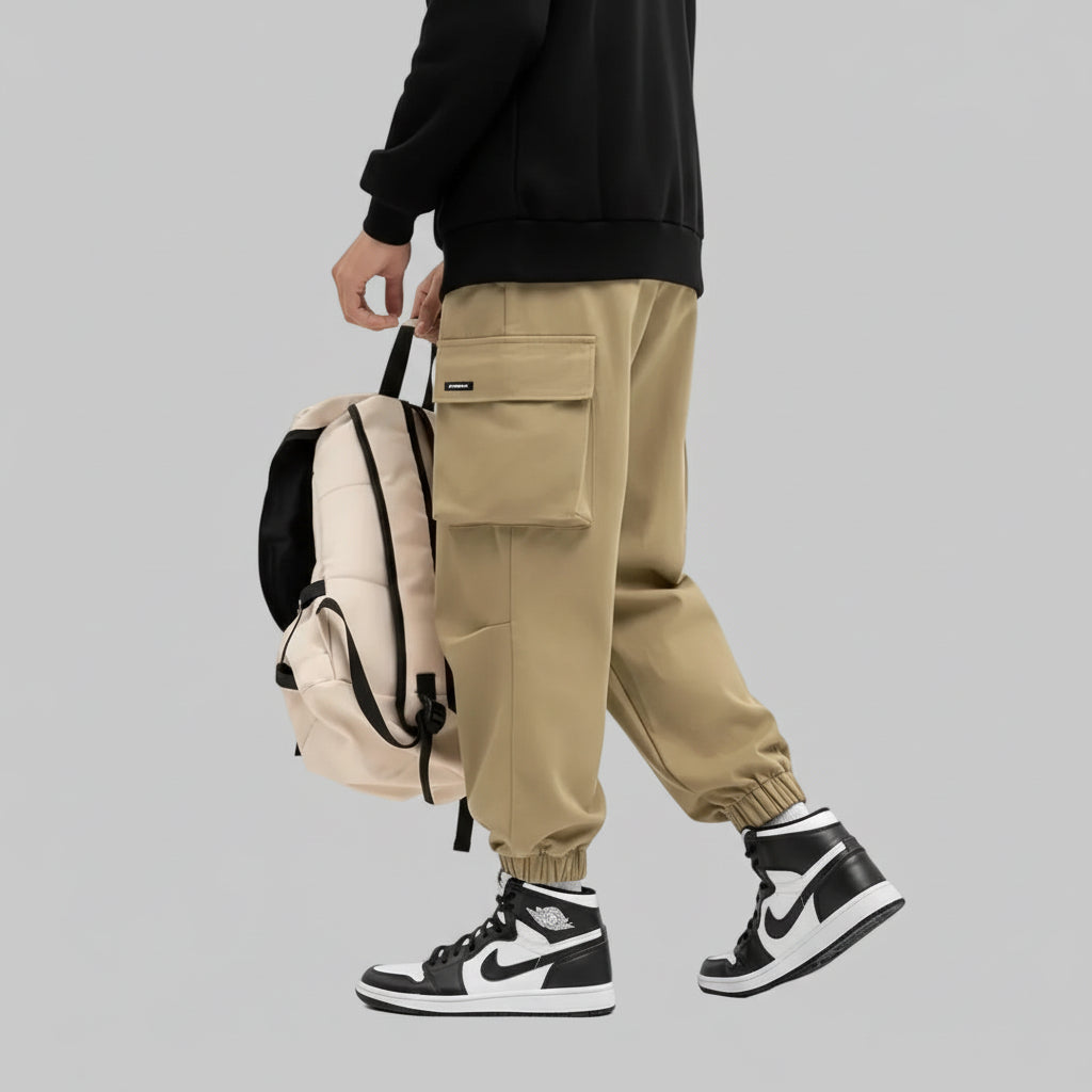 Pantalon Cargo Ample et Effet Fuselé