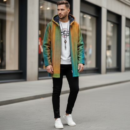 Veste Imprimée à Col Montant