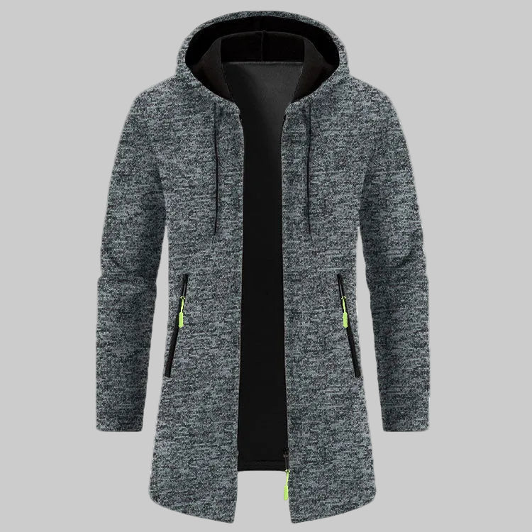 Cardigan à Capuche En Velours Fin