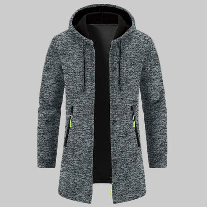 Cardigan à Capuche En Velours Fin