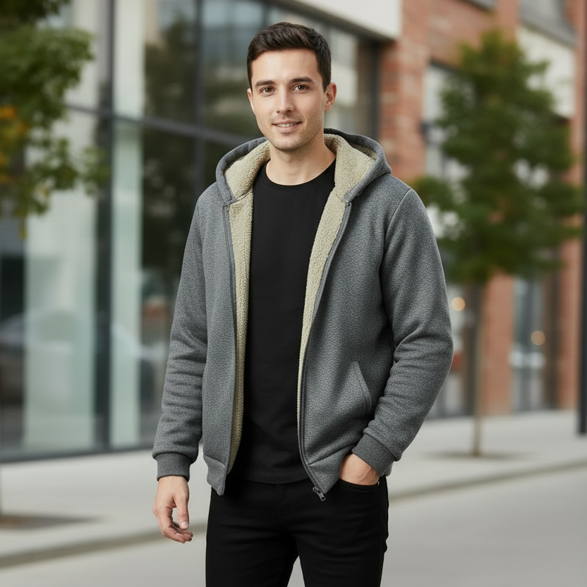Veste Décontractée En Velours D’agneau