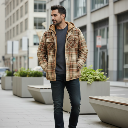 Veste En Coton Imprimé à Carreaux