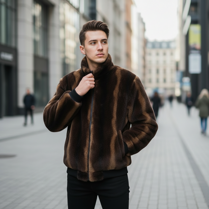 Veste en Velours à Capuche