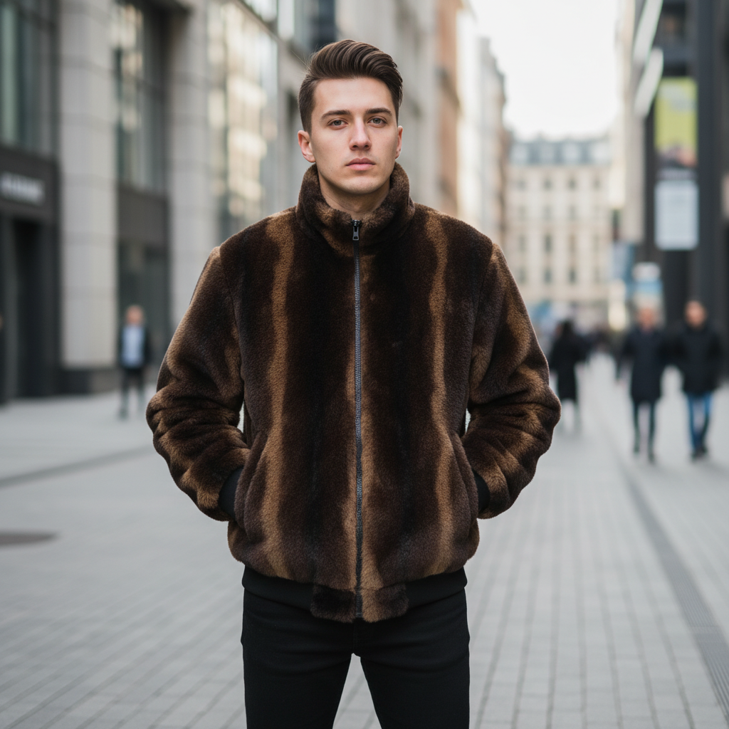 Veste en Velours à Capuche
