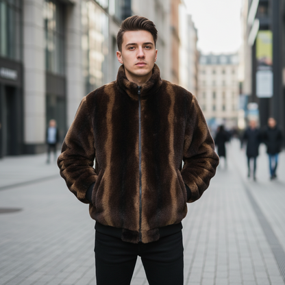 Veste en Velours à Capuche