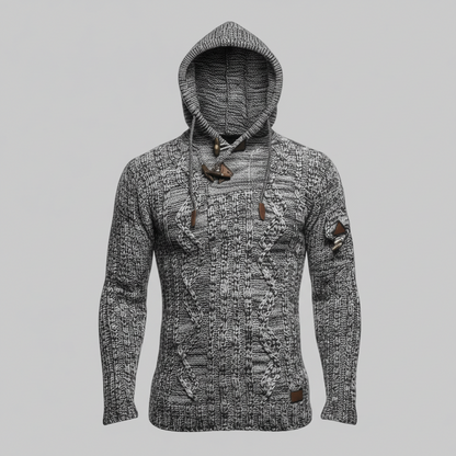 Pull à Capuche avec Boucle à Corne