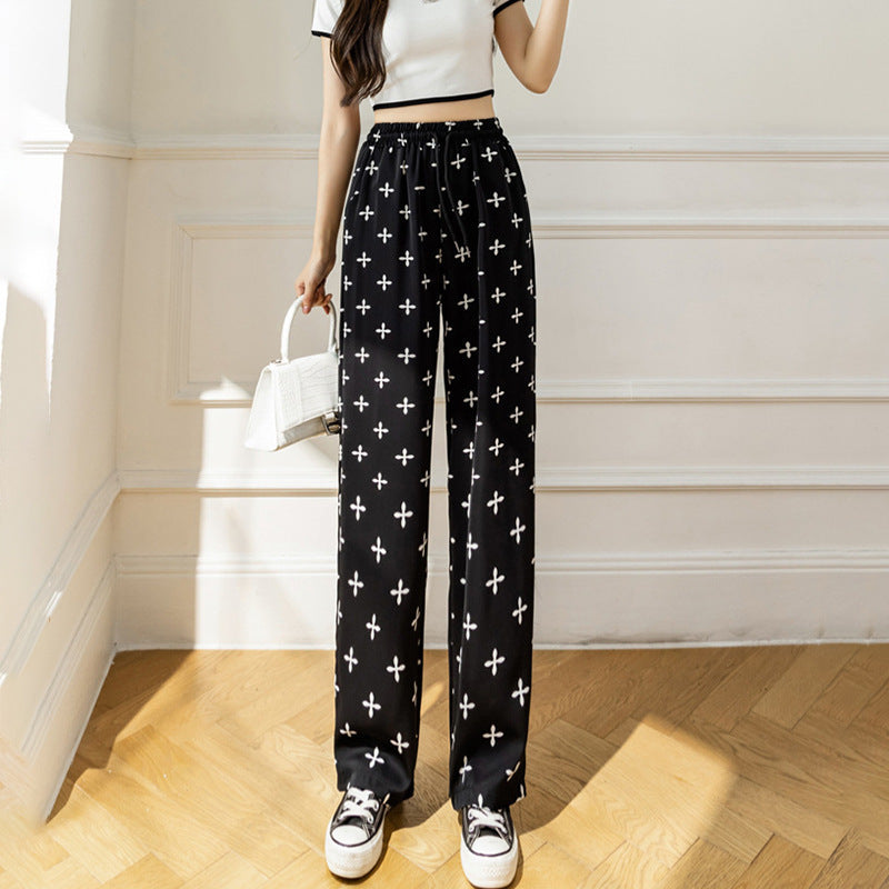 Pantalon droit – Look artistique, finition encre