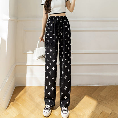Pantalon droit – Look artistique, finition encre