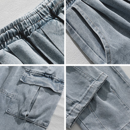 Jeans de poche double en trois dimensions