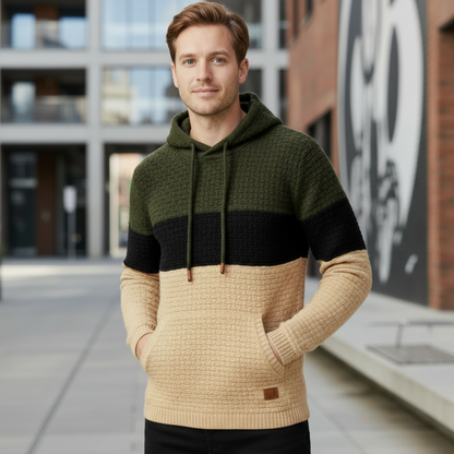 Sweat à Capuche, Jacquard  Chaud & Confortable
