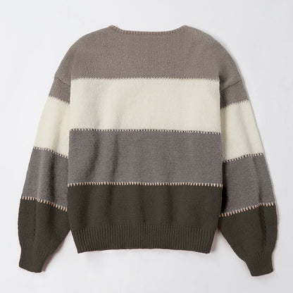Pull casual – Style moderne et contrasté