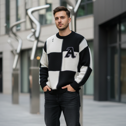 Pull ample style rétro