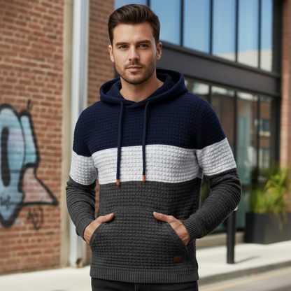 Sweat à Capuche, Jacquard  Chaud & Confortable